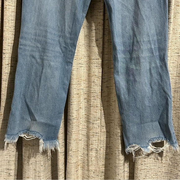 We The Free - Free People Maggie Ripped Crop Straight Jeans - 26 - Picture 10 of 10